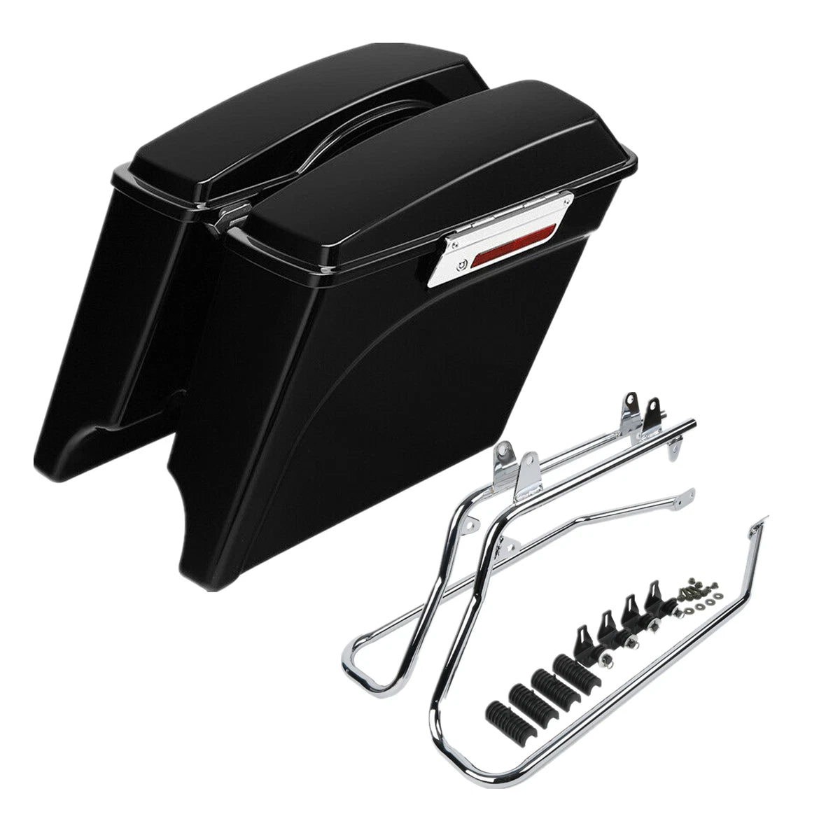 Saddle Bags + Conversion Brackets for Harley Softail (1984–2017)
