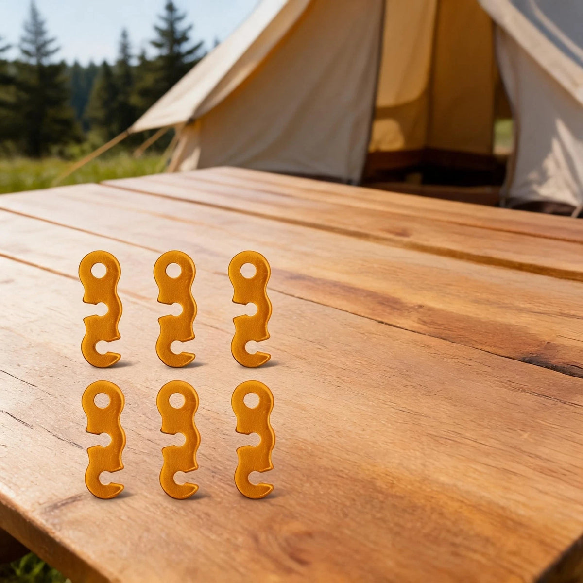 Lightweight Tent Rope Clamp for Easy Length Adjustment