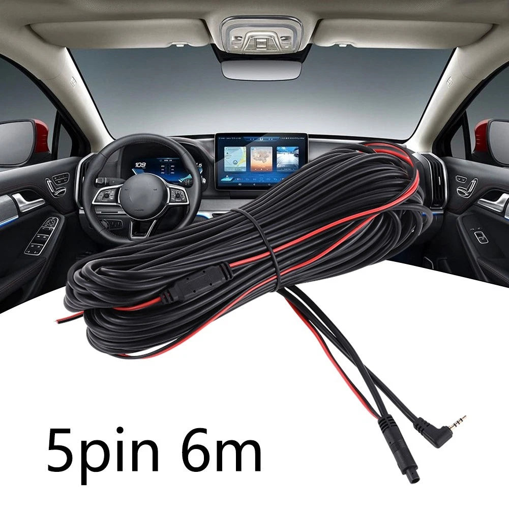 6m Rear View Camera Extension Cable for Car (Thermoplastic Coating)