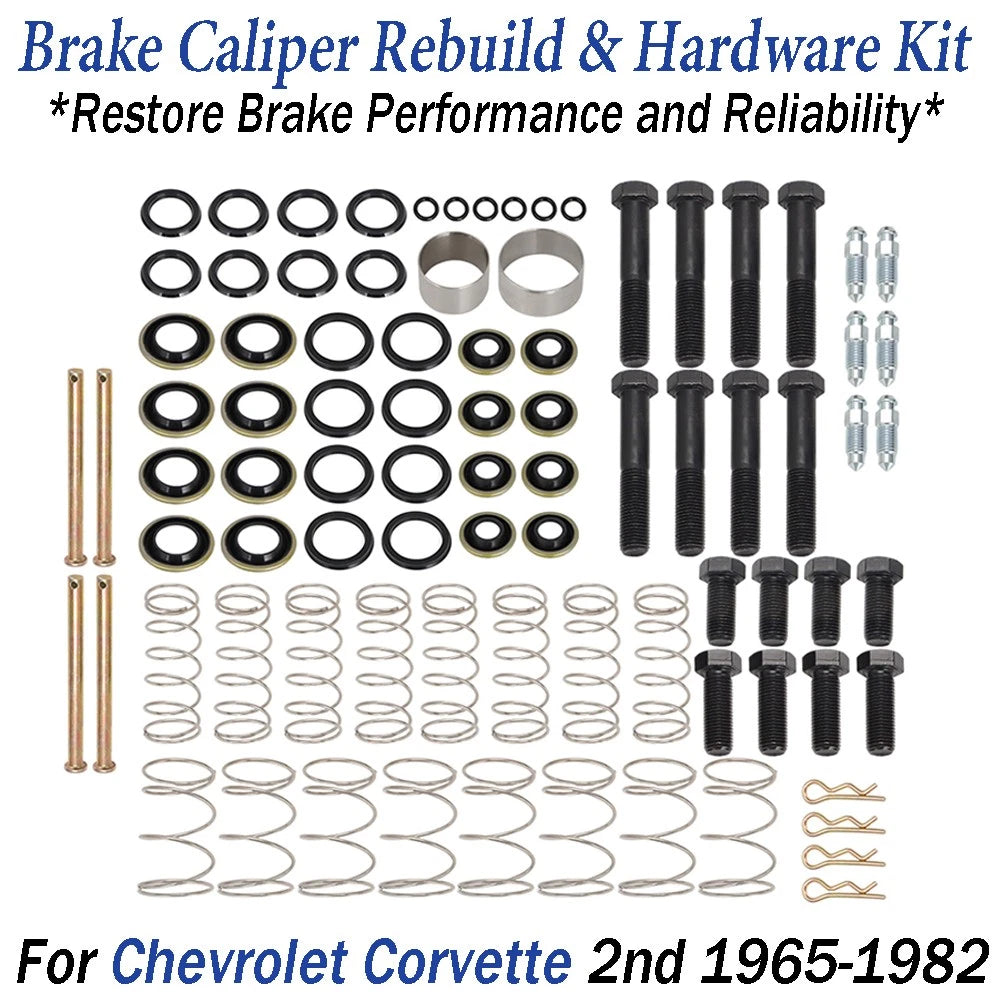 Brake Caliper Rebuild Kit for Chevy Corvette (1965–1982) w/Tool
