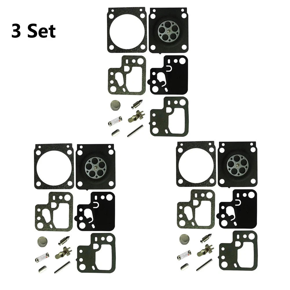 Set of 3 Carburetor Repair Kits for Stihl HS46 HS56 (ZAMA RB-243)