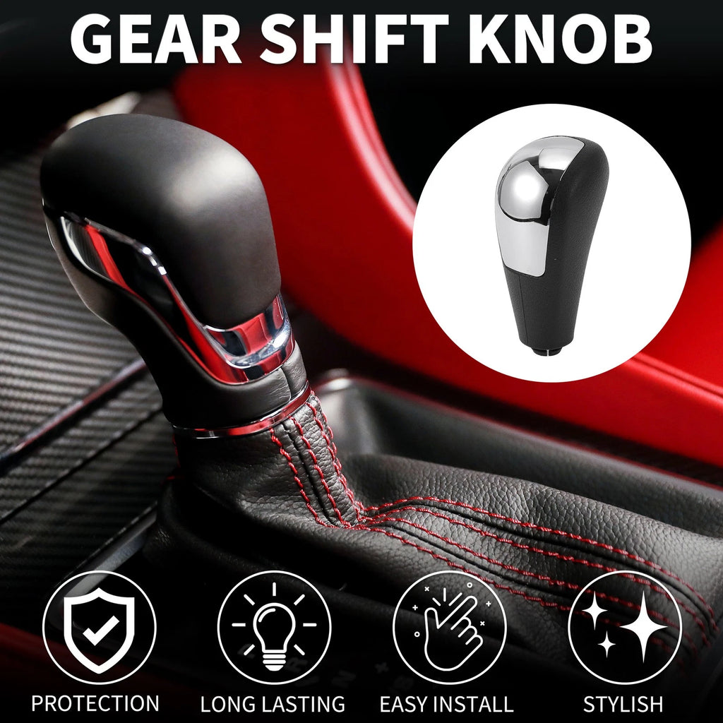Automatic Gear Shift Knob for Ford Focus MK2 (2005–2012) Plastic Black Silver