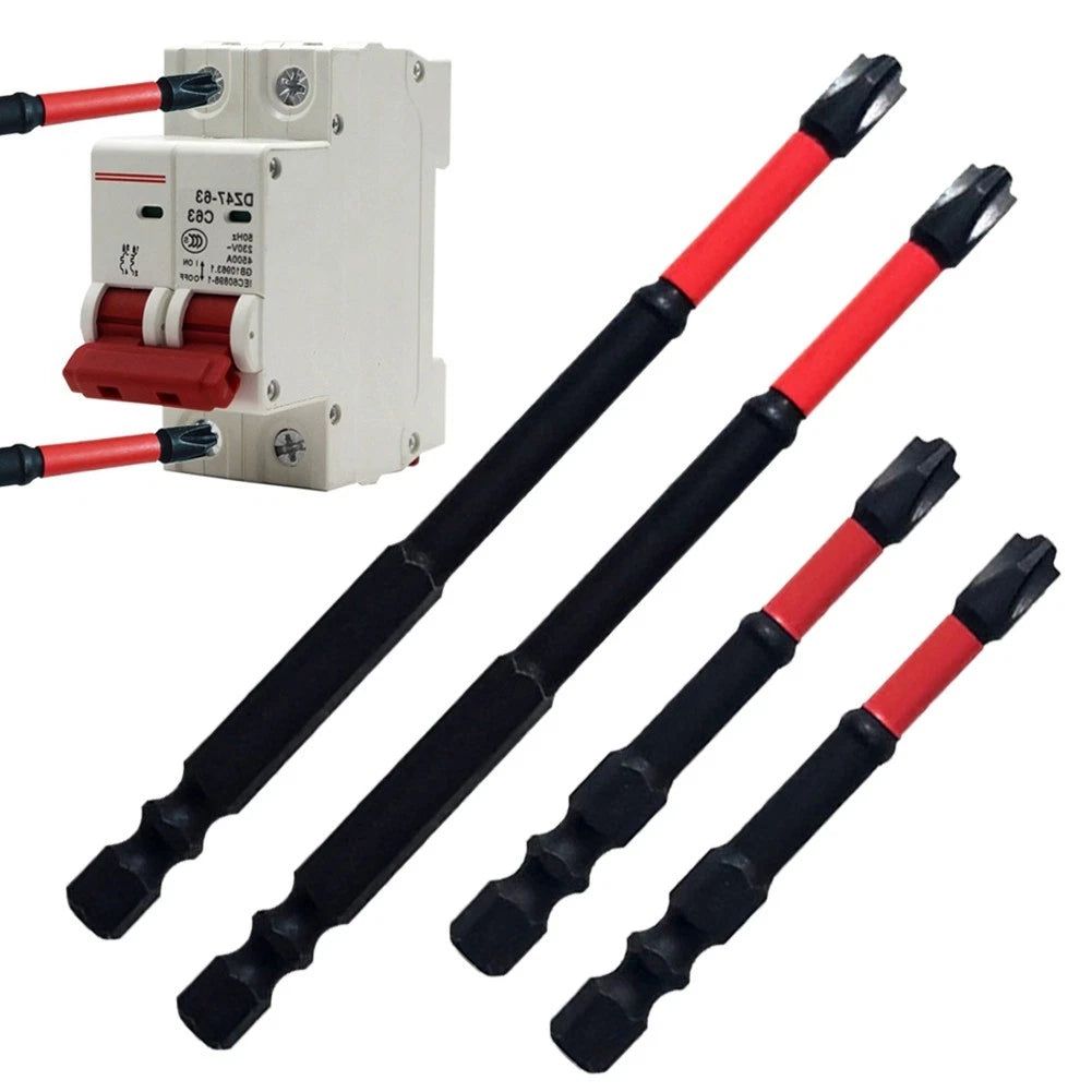 Set of 4 Screwdriver Bits 65mm-110mm for Workshop Equipment
