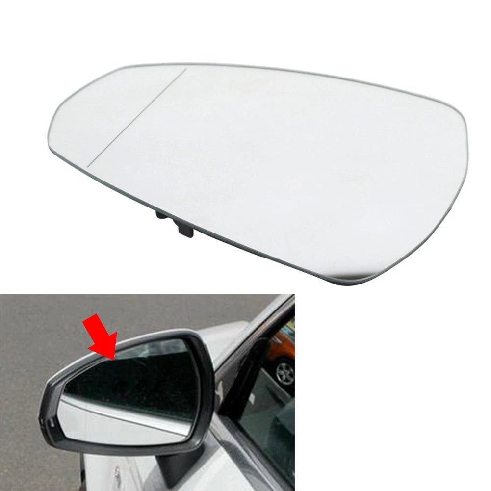 Left Side Front Outside Rearview Mirror Glass for Audi A3 (2014–2020)