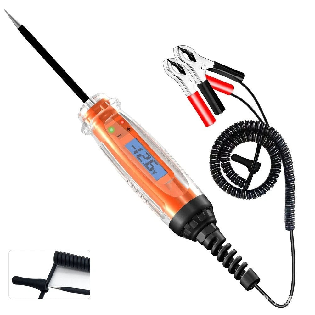 LCD Digital Automotive Circuit Tester 1 75V Voltage Detector with LED Indicator