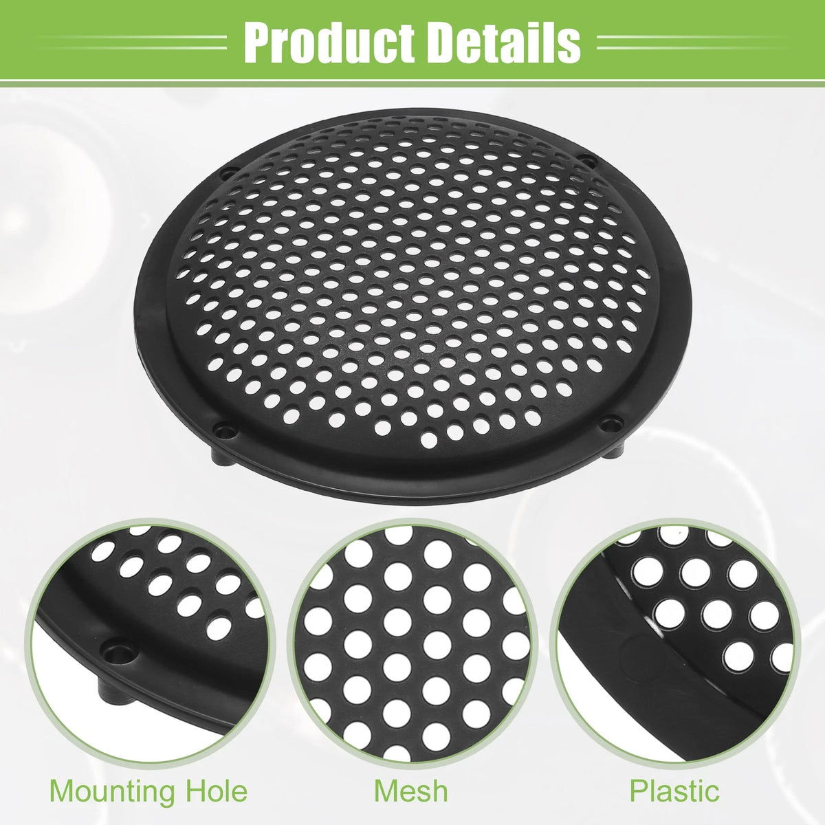5" Car Speaker Grill Cover for Subwoofer (Universal) - Black Mesh
