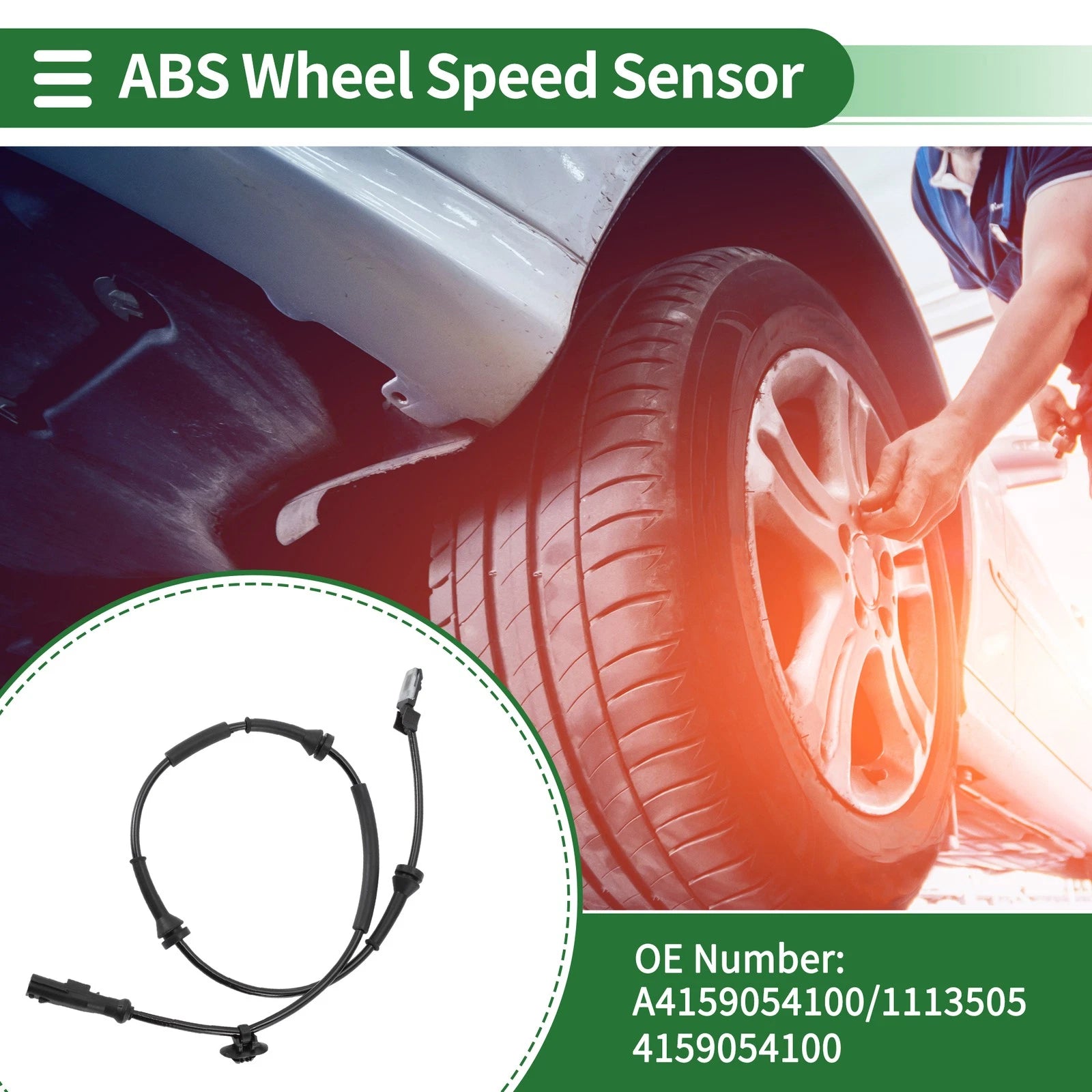 ABS Wheel Speed Sensor Replacement Front Left for Mercedes-Benz Citan (2012–2023)
