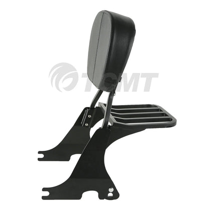 Backrest Sissy Bar & Luggage Rack for Harley Sportster XL 883 1200 (2004–2022)