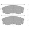 Front Disc Brake Pad Set for Nissan Maxima J30 (1990–1994)
