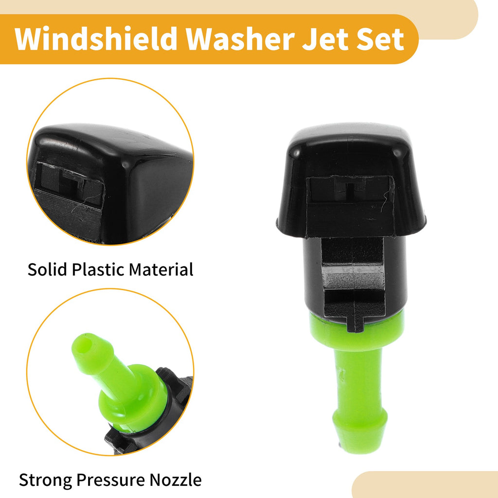 Windshield Washer Nozzle Kit with Gaskets for Jeep Patriot (2008–2015)