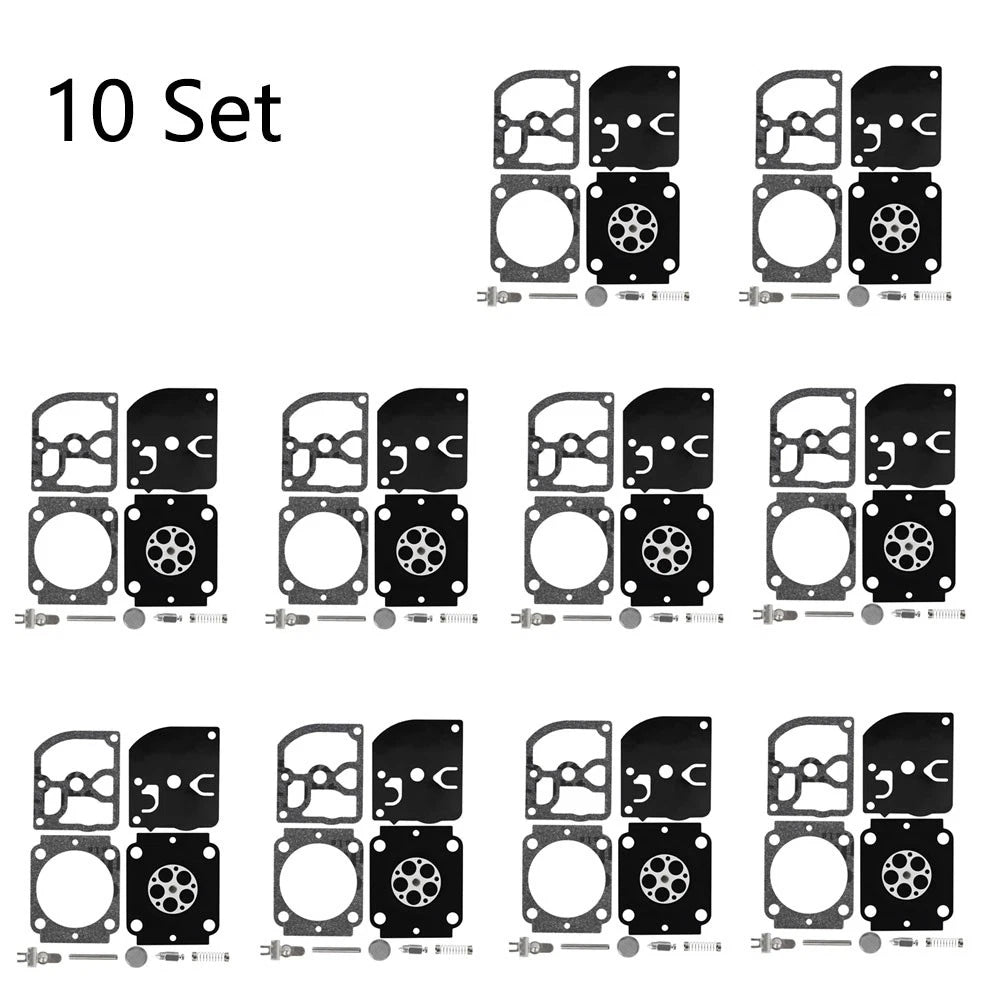 Set of 10 Carburetor Repair Kits for STIHL BG66 BG86 ZAMA RB-155 RB-164