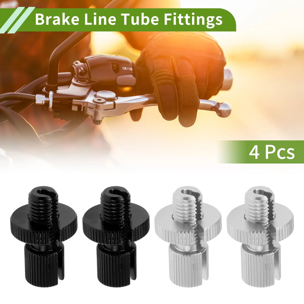 Clutch Brake Cable Adjuster Screw Set for M10 Motorcycle Bike (4 Pack)