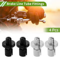 Clutch Brake Cable Adjuster Screw Set for M10 Motorcycle Bike (4 Pack)