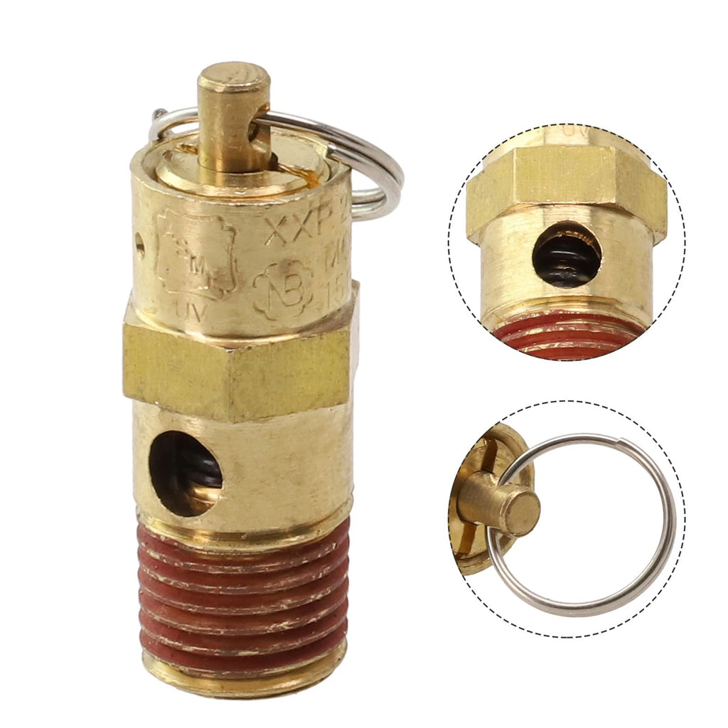 Pressure Valve Safety Relief for Air Compressor (1/4" NPT)