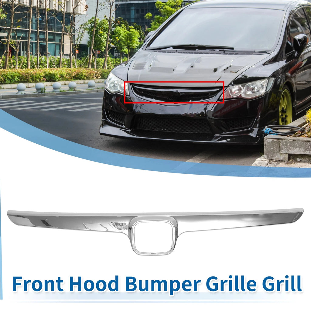 Front Grille Bumper Grille Replacement for Honda Civic (2006–2008)