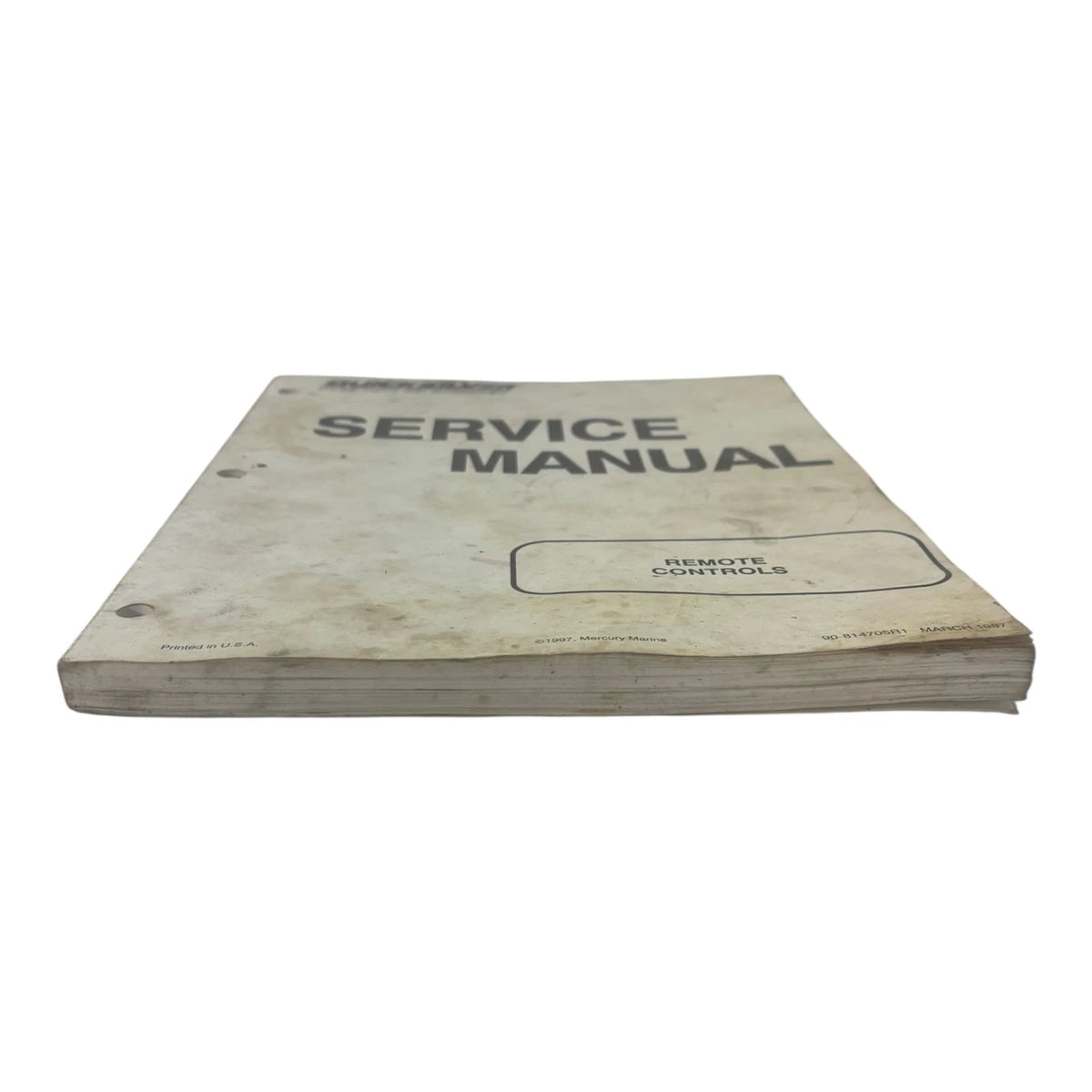 Remote Controls Service Manual for Quicksilver 90-814705R1 (1997)
