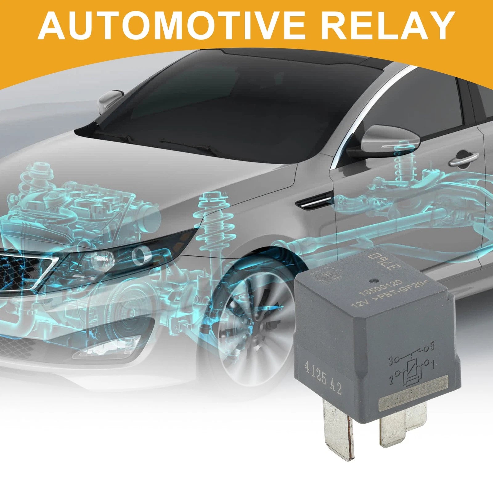 Power Relay 12V 4 Pin Replacement for Buick Regal (2011–2017)