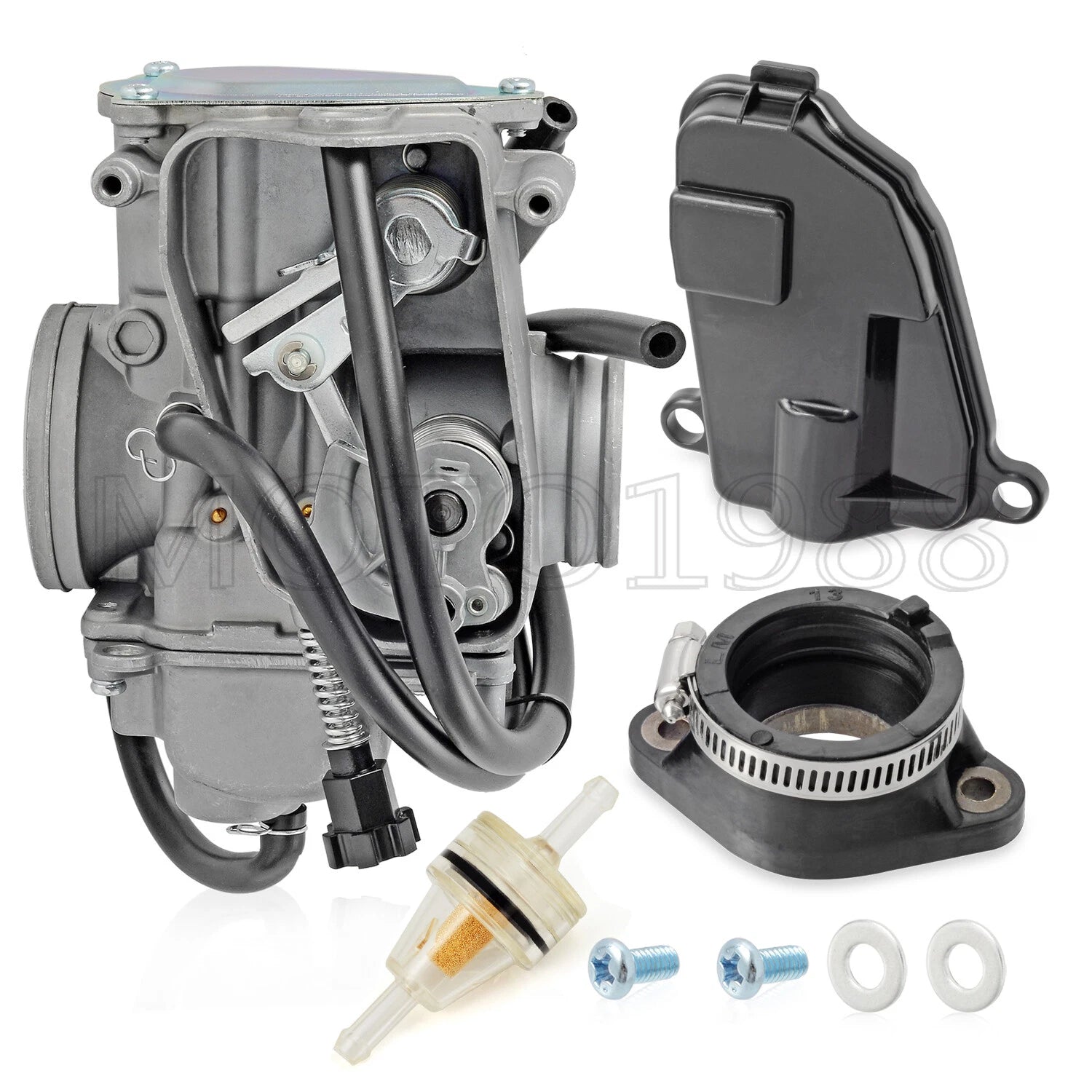Carburetor & Intake Manifold Boot for Honda TRX350 FourTrax 350 (1986–1987)