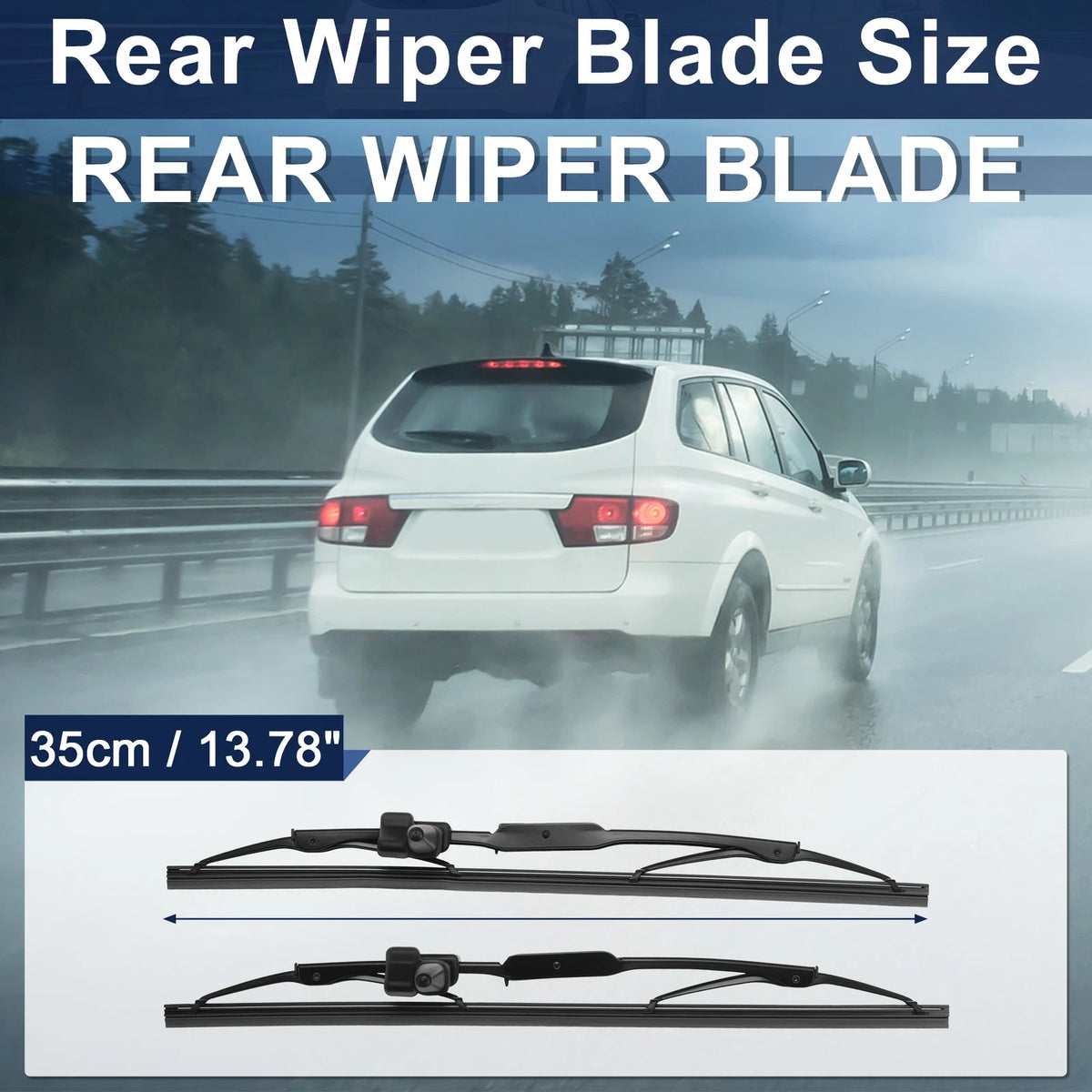 Set of 2 Rear Windshield Wipers for Toyota Sequoia (2001–2007) 8524234011