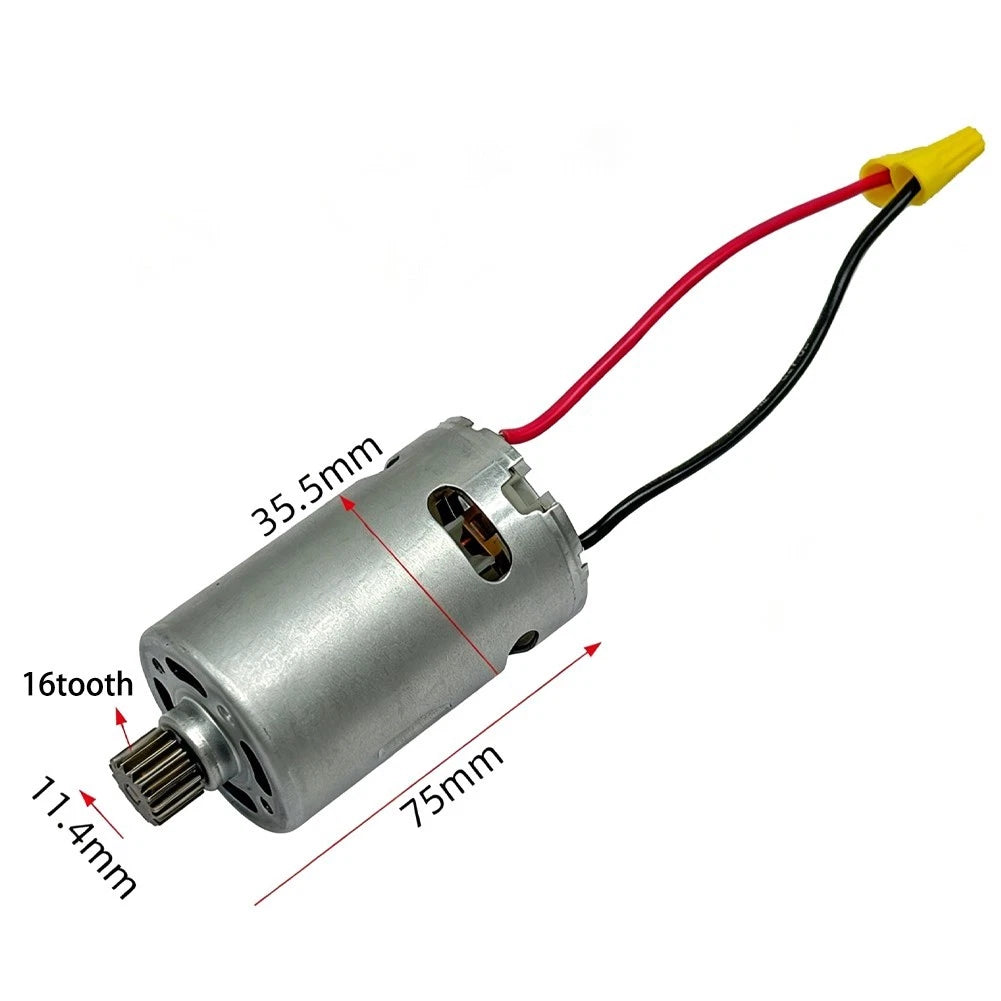 16 Teeth Ratchet Wrench Replacement Motor for DIY Projects (12V)