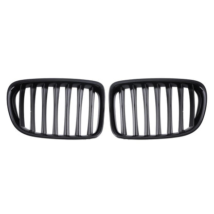 Front Bumper Kidney Grille for BMW X1 E84 (2009–2015) 15 14 13 Glossy Black