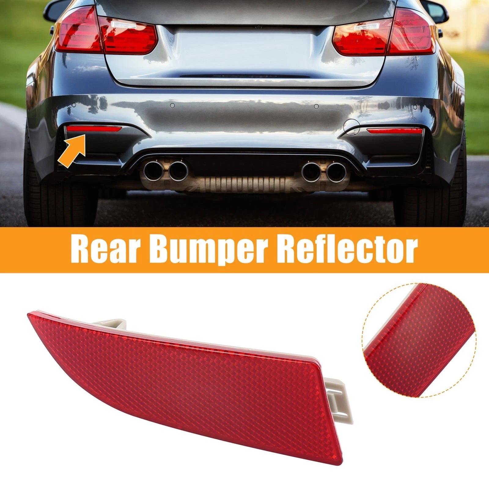 Rear Bumper Reflector Strip Cover Left Side for BMW X3 (2007–2010)