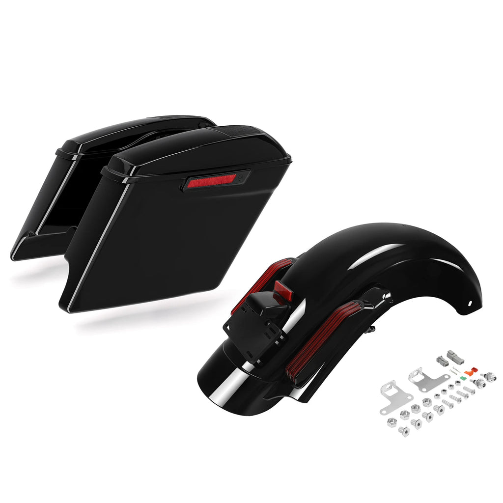Stretched Saddlebag with Speaker Lid for Harley Road Glide (2014–2023)