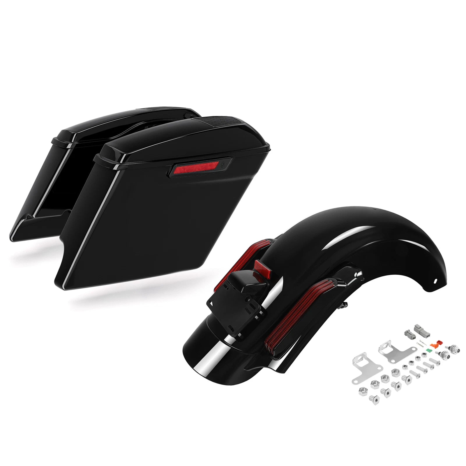Stretched Saddlebag with Speaker Lid for Harley Road Glide (2014–2023)