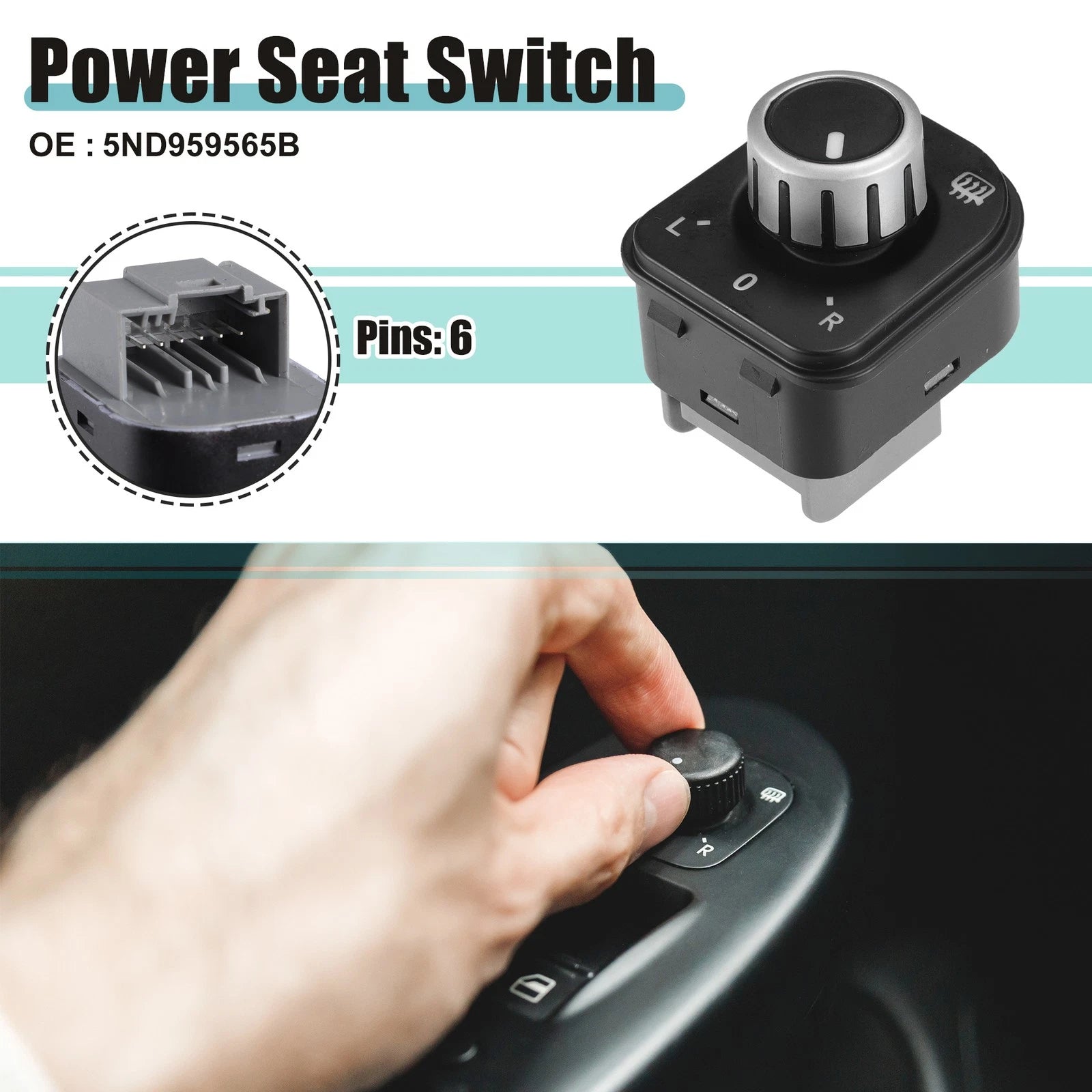 Rear View Mirror Remote Control Switch Replacement for Volkswagen (2008–2018)