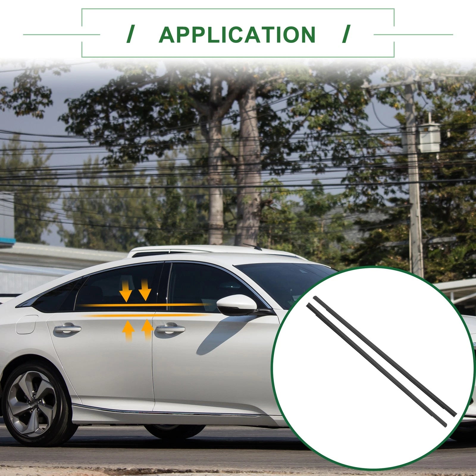 Window Weatherstrip Seal Kit Left Right for Honda Accord (2013–2017)