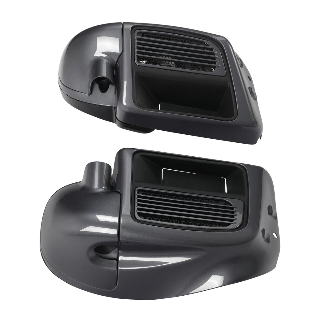 Lower Vented Fairings for Harley Electra Glide (2014–2023) Gauntlet Gray Metallic
