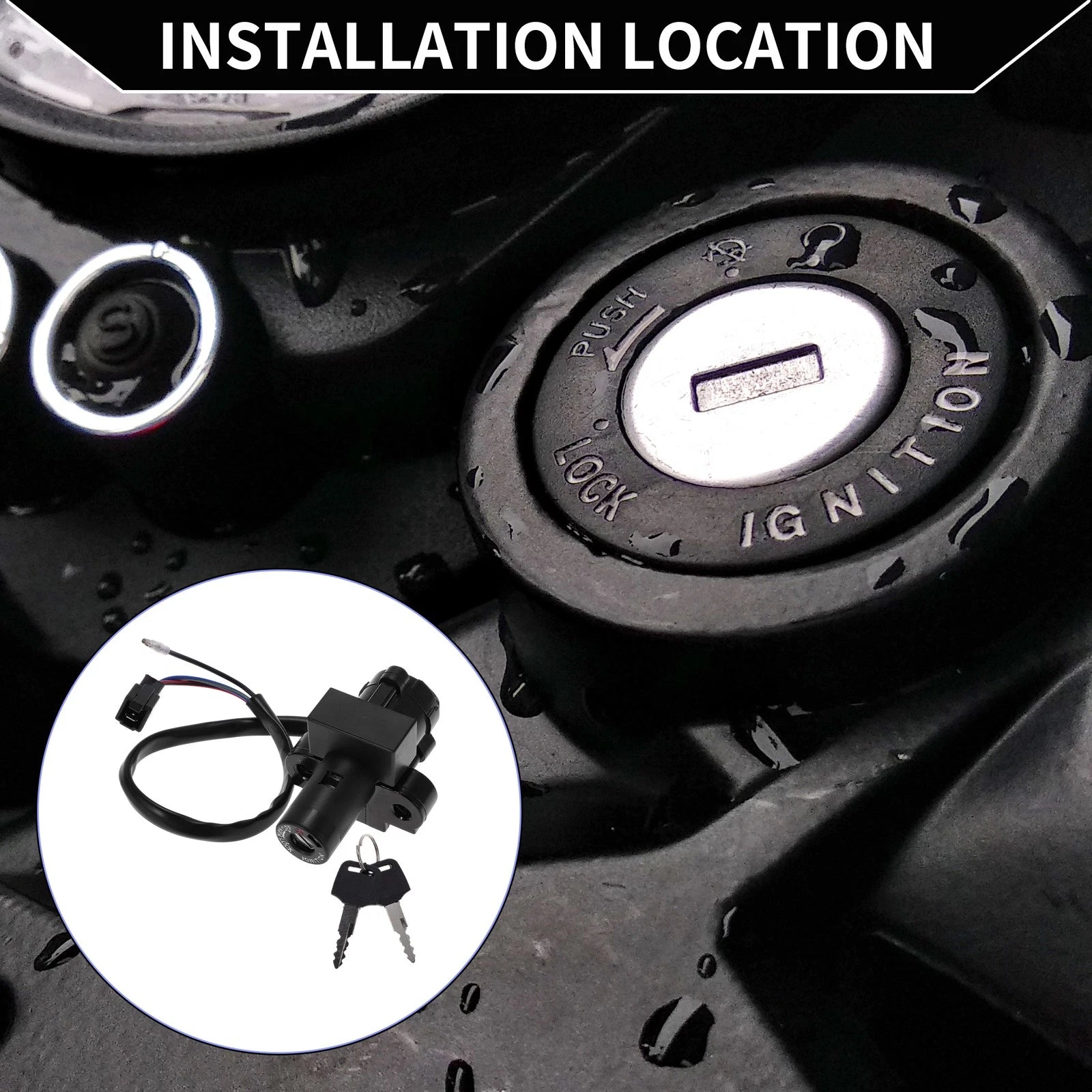 Ignition Key Switch Set for Honda CBR250 MC19 MC22 (1988–1994)