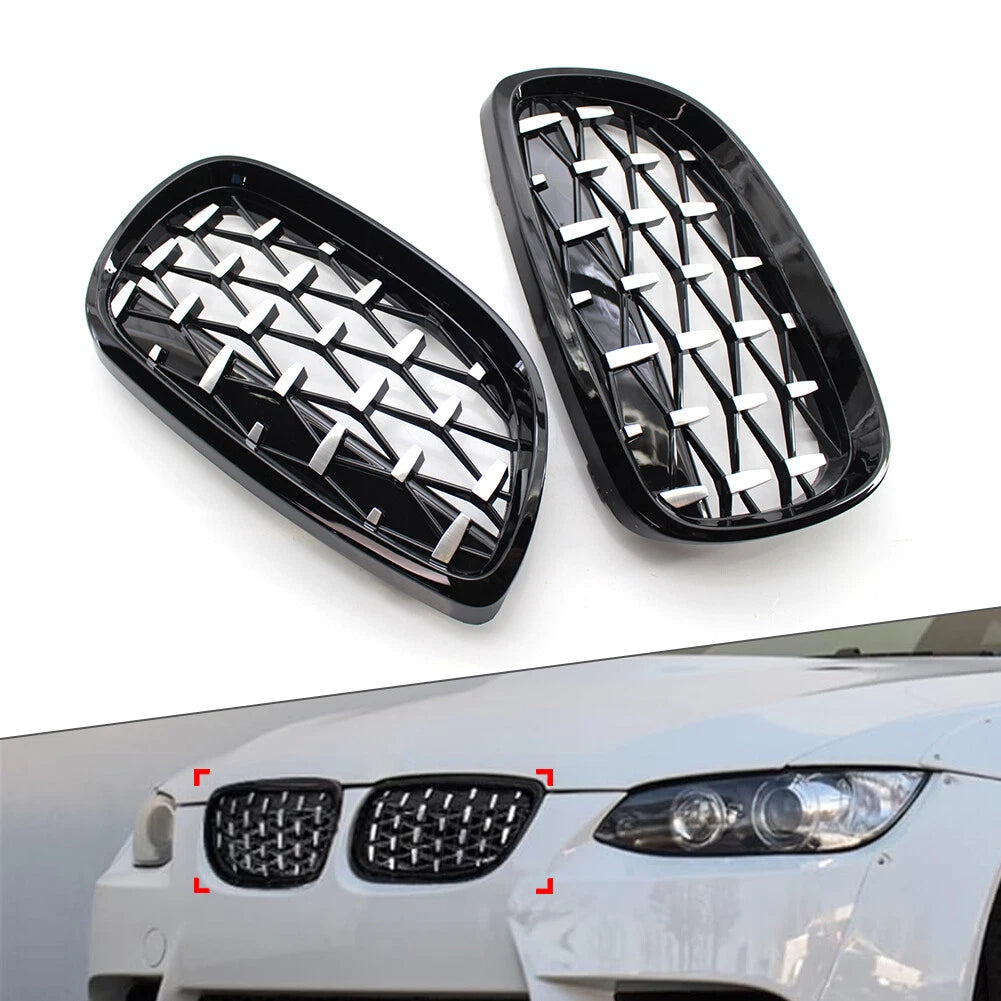 Front Kidney Grill Diamond Grille for BMW 3 Series E92 E93 (2006–2010)