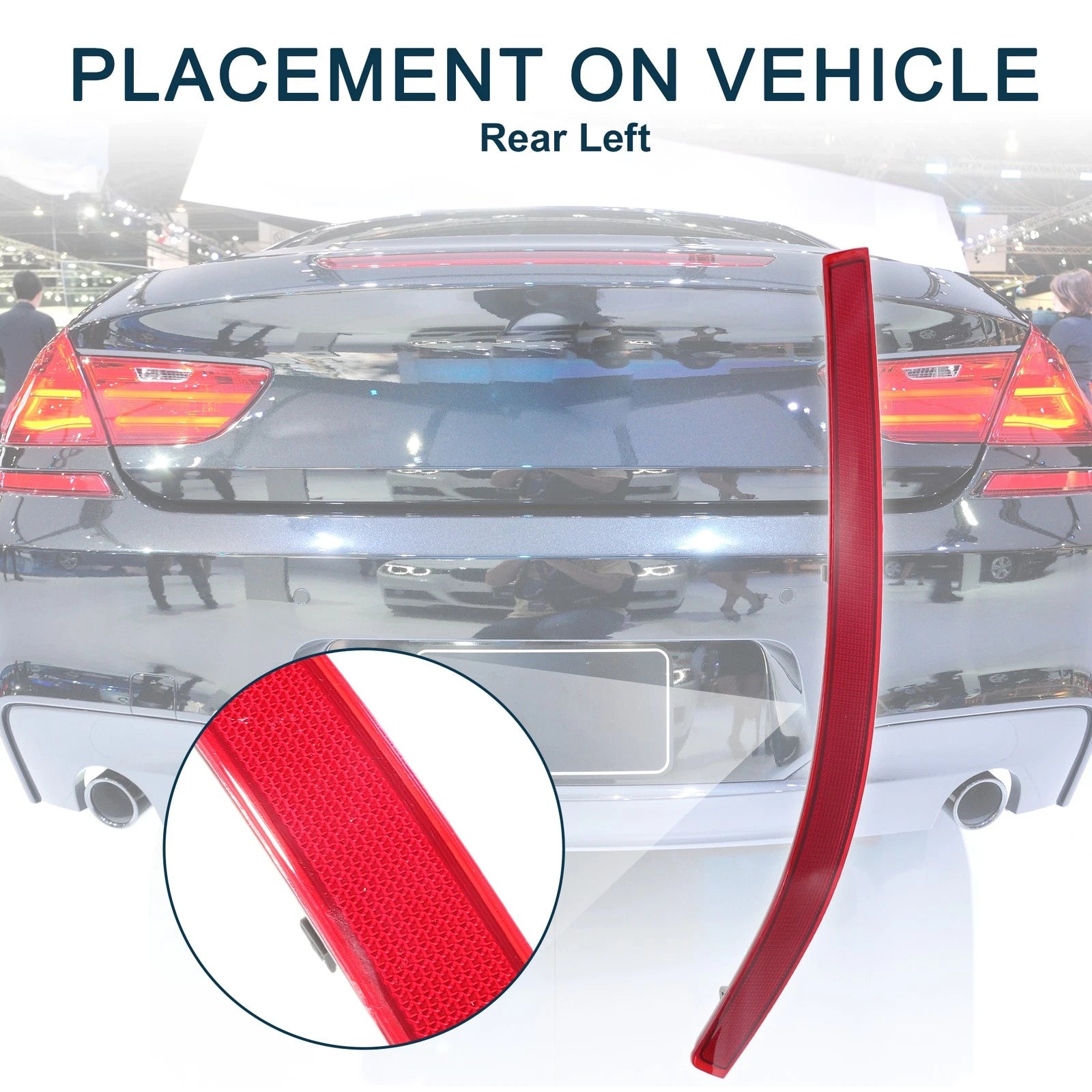 Rear Left Bumper Reflector Replacement for Mercedes-Benz R350 (2011–2012)