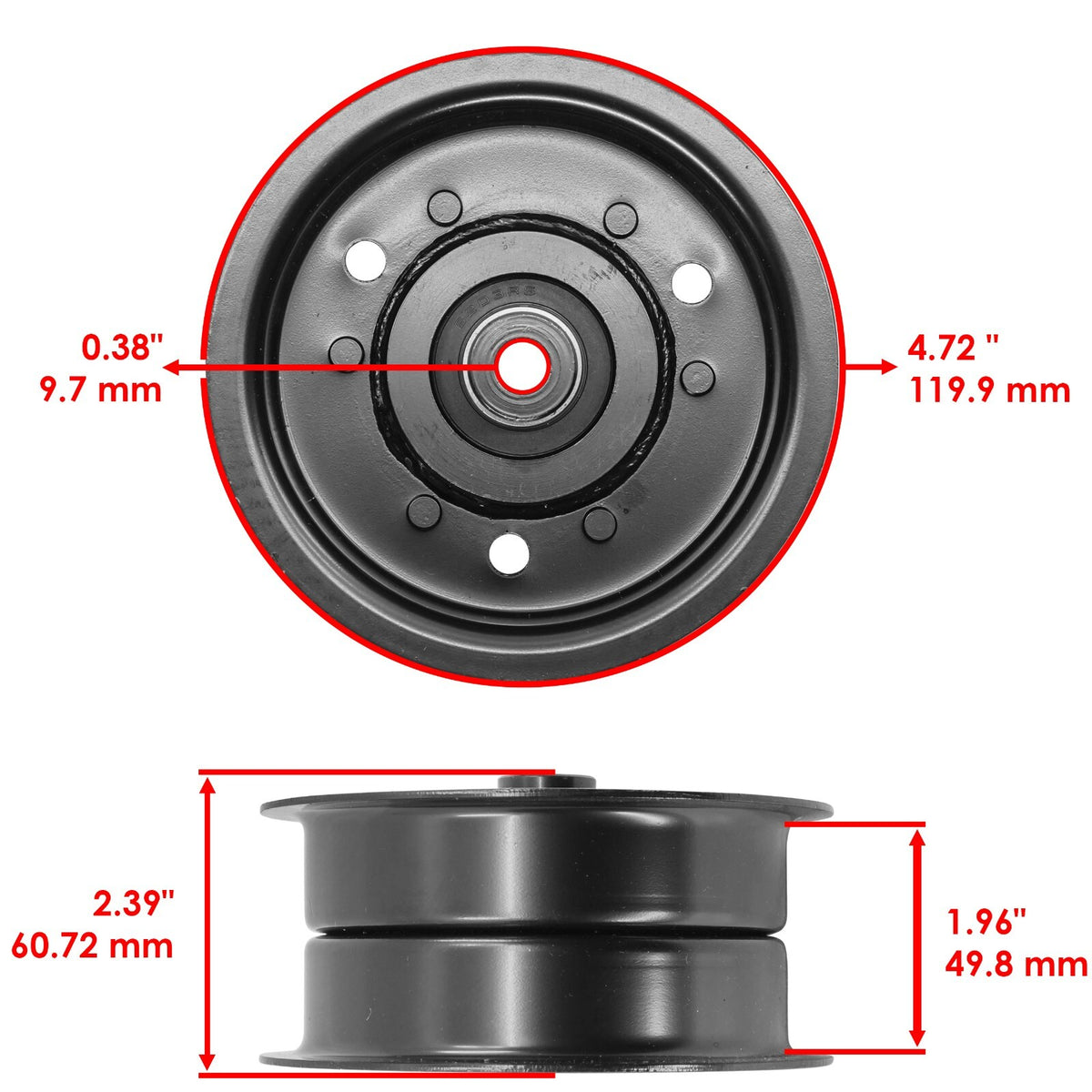 Idler Pulley for Gravely 52802 52840 47489 888006 888015 (2012–2012)