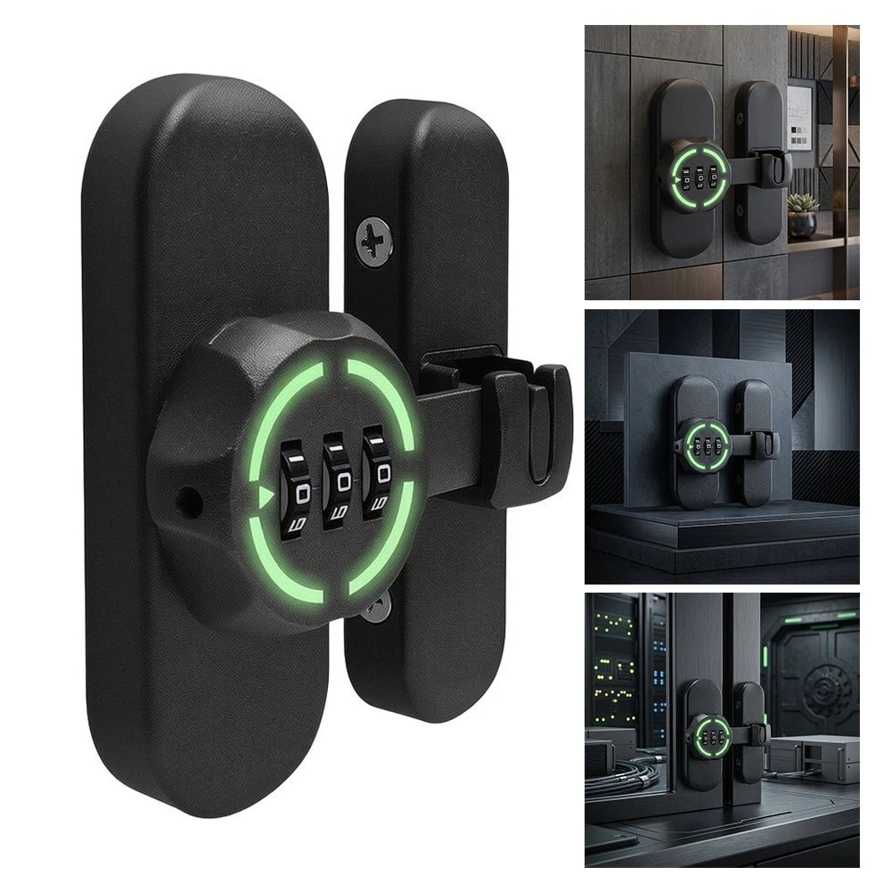 Luminous Latch Bolt Lock for Automotive Security with Numeric Password