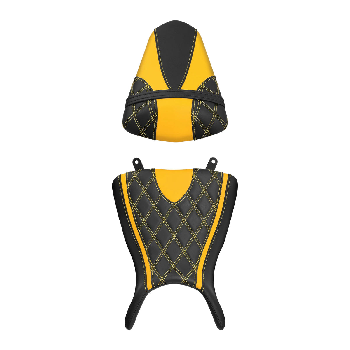Driver & Passenger Seats for Yamaha YZF R3 (2015–2024) Black Yellow