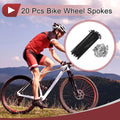 Bicycle Spokes 87mm Replacement Set for 13G Black 304 Stainless (2005–2015)
