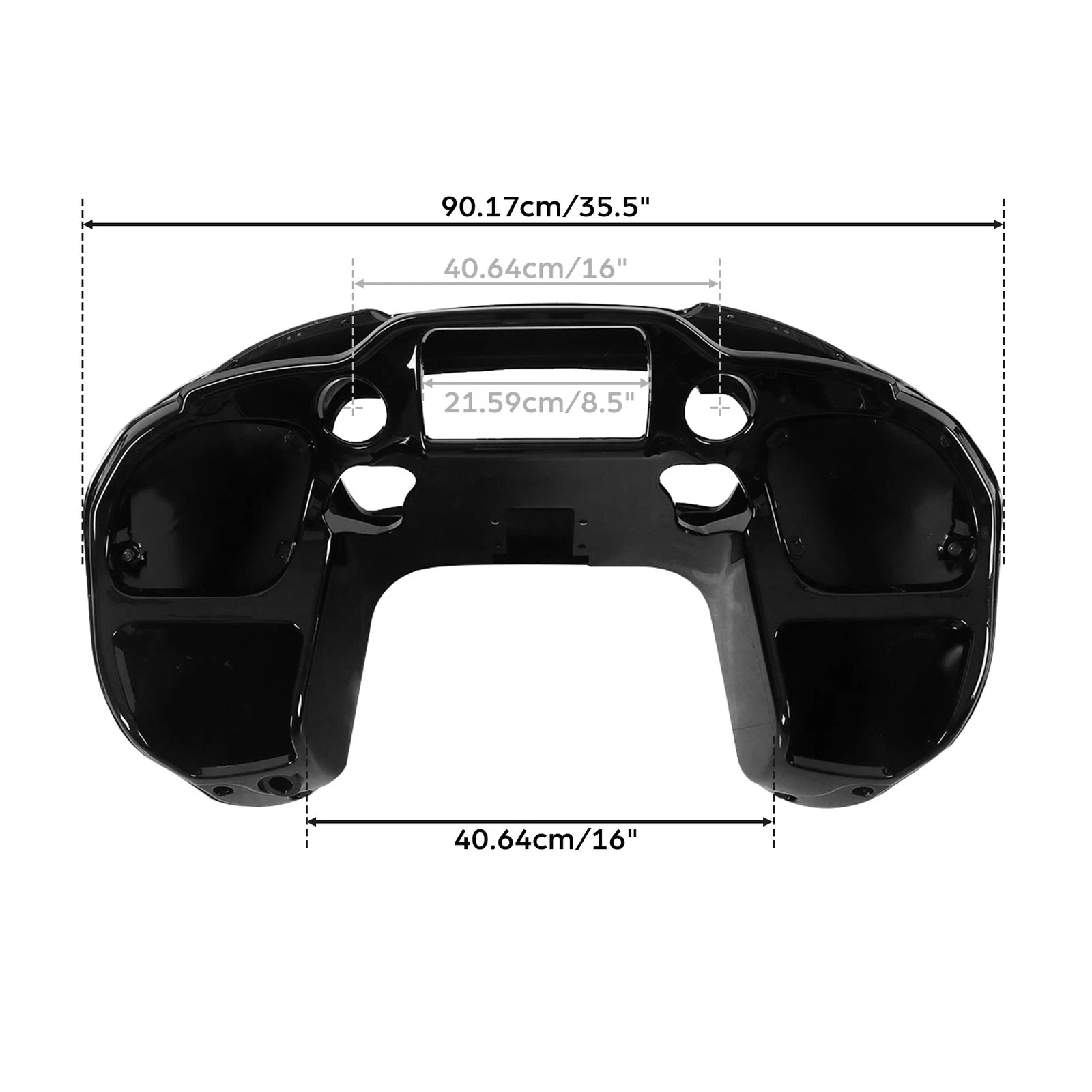 Front Headlight Fairing Speaker Box Air Duct for Harley Road Glide (2015–2019)