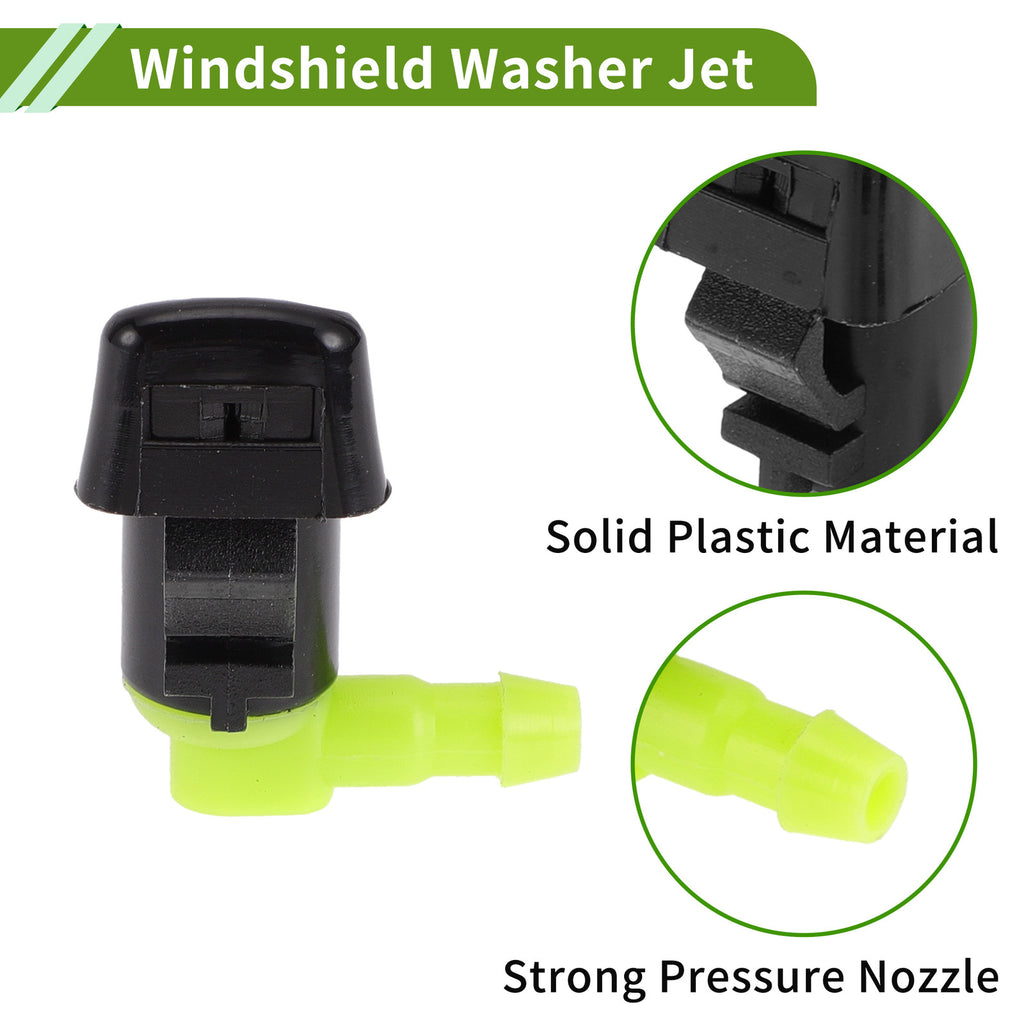 Windshield Washer Nozzle with Hose Connector for Chevy 1 Set (2005–2015)