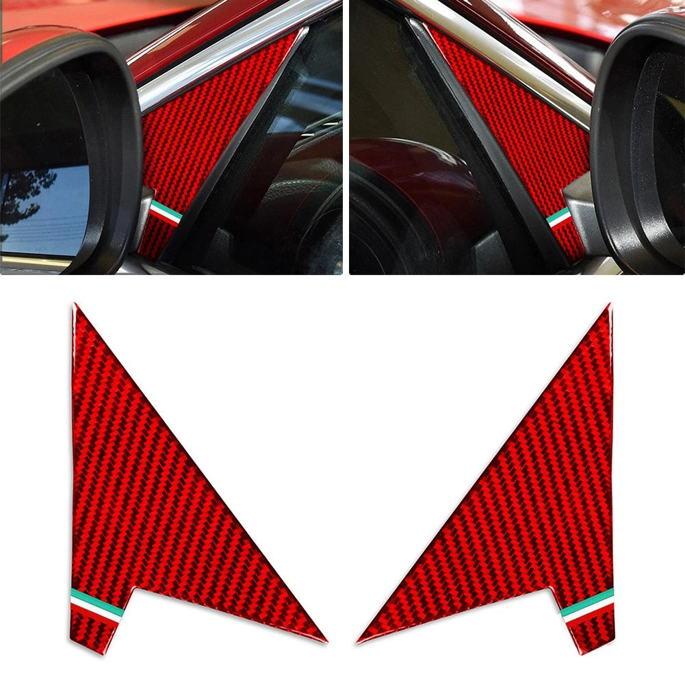Rearview Mirror A Pillar Panel Trim for Alfa Romeo Giulia (2017–2024)