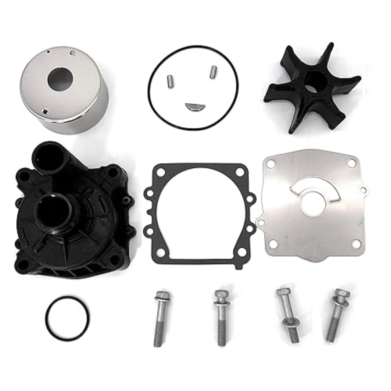 Water Pump Repair Kit with Housing 6G5-W0078-A1-00 for Yamaha 150/175/200/225 HP (2000–2023)