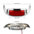 Front Fender Tip LED Red Lens Light for Harley Electra Glide (2014–2023)