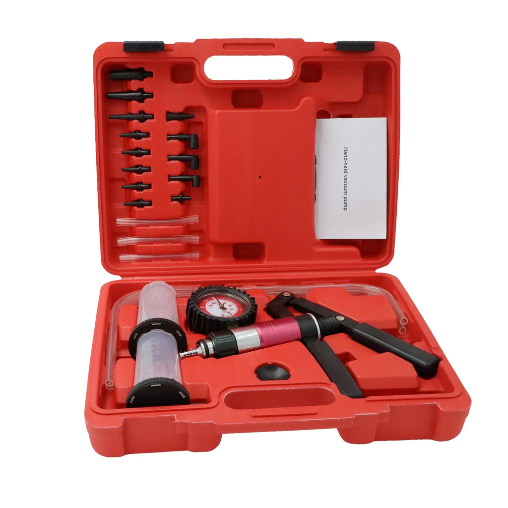 21Pcs Brake Bleeder Vacuum Pump Tool Kit with Box