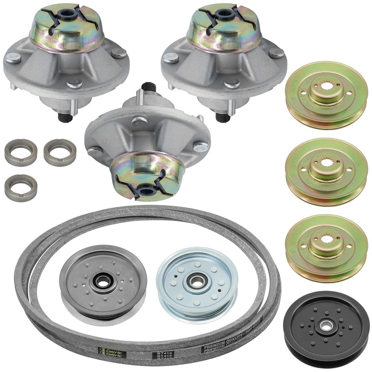 Spindle Assembly with Pulley and Belt for John Deere 48-54 inch (2000–2010)