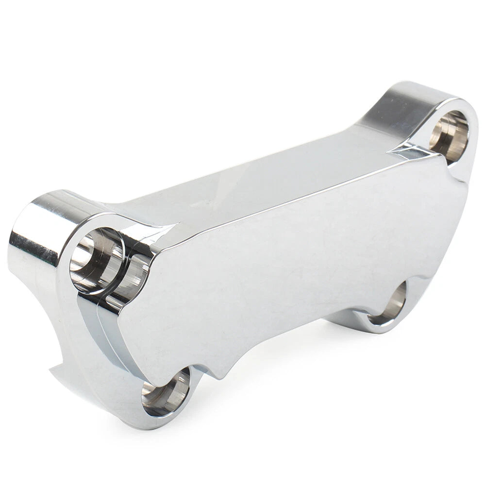 1" Handlebar Riser Top Clamp Cover for Harley Dyna Softail Sportster 883 Chrome