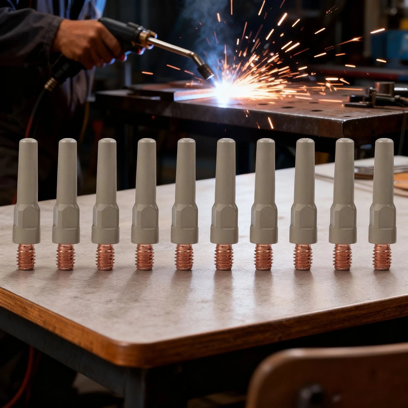 Set of 10 NonStick Tips for MIG Torches