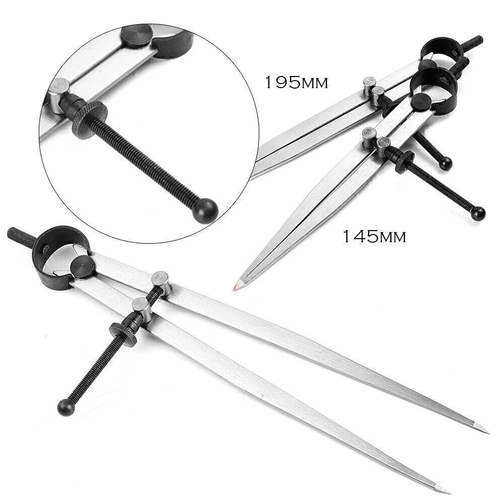 Adjustable Leather Craft Rotating Tool Wing Divider Compass Scriber Edge Creaser for