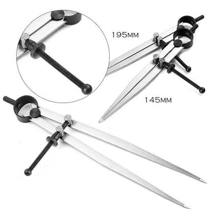 Adjustable Leather Craft Rotating Tool Wing Divider Compass Scriber Edge Creaser for