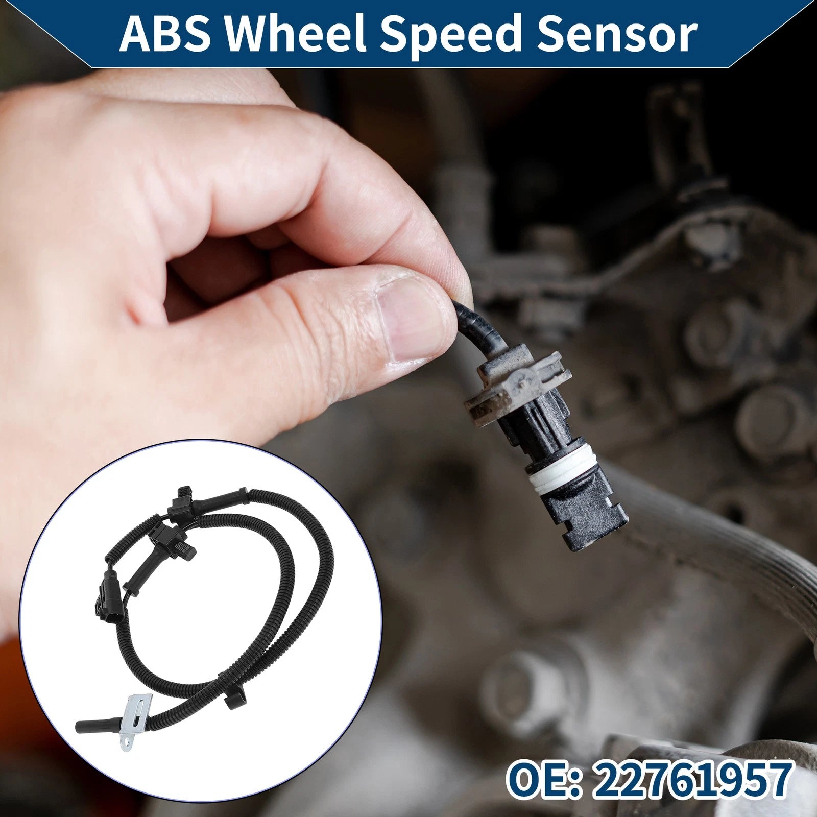 ABS Wheel Speed Sensor Replacement for Chevrolet Silverado Rear Right (2007–2018)